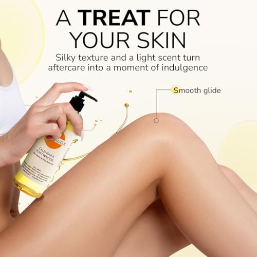 Calendula Post Wax Oil 16oz ? Post Wax Oil That Helps Calm Skin Instantly After Waxing ? Gentle Post Wax Care for All Skin Types ? Helps Remove Wax Residue ? Paraben & Alcohol-Free