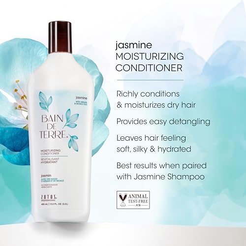 Bain de Terre Jasmine Moisturizing Shampoo & Conditioner Set 13.5 Fl Oz