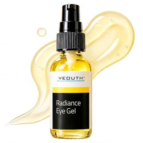 Hydrating Under Eye Gel with Hyaluronic Acid & Peptides – 1oz, for Dark Circles & Puffiness