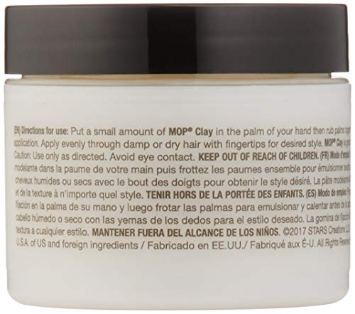 Basil Mint Firm Hold Clay Hair Styling Clay - Long Lasting Definition & Matte Finish - 2 fl oz