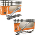 Heavy Duty Nail Clippers for Thick Nails & Ingrown Toenails - Professional Silver
