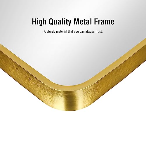 Full Length Floor Mirror with Stand - Arched Wall & Freestanding Gold 71"L x 27"W