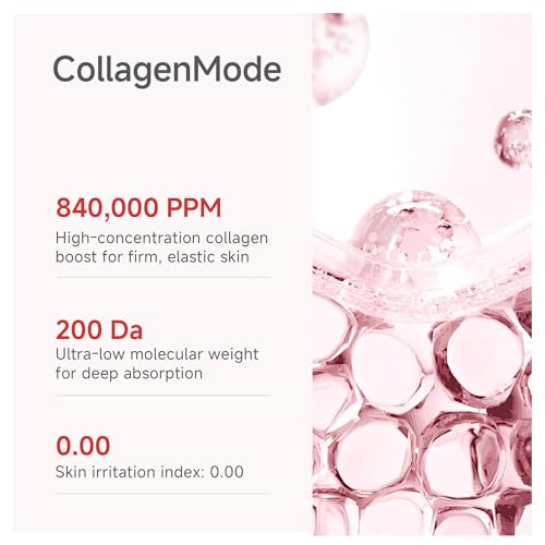 Overnight Collagen Lifting Face Mask 5 Sheets, Korean Face Lifting Deep Hydrogel Mask for Glass Skin, Anti-Aging with PDRN, Hyaluronic Acid for Elasticity, Firmness