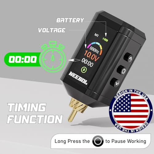 Wireless Tattoo Kit with 2 Batteries - Complete Professional & Beginner Set