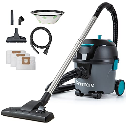 Kenmore Bagged Canister Vacuum 3 Gallon Lightweight Black-Dry