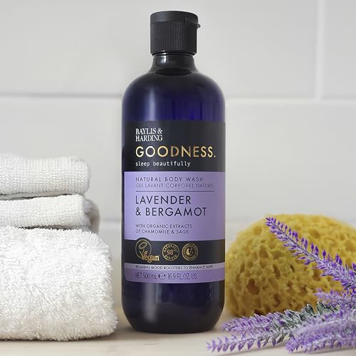 Baylis & Harding Goodness Sleep Lavender & Bergamot Body Wash 16.9 fl oz (4 pack)