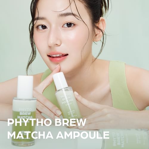 House of Hur Phyto Brew Matcha Ampoule ? Lightweight Hydrating Face Ampoule ? Hadong Matcha + EGCG, Fast-Absorbing, Non-Sticky Dewy Glow ? Korean Skincare ? 1.69 fl oz (50 ml)