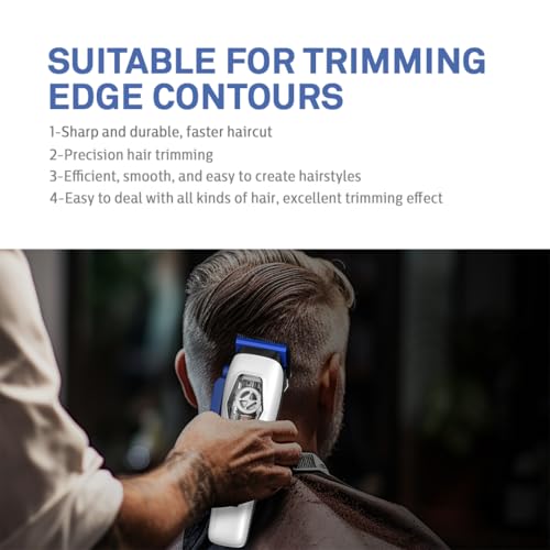 Zirconia DLC Hair Clipper Blades, Professional Barber Trimmer Replacement Blades, Compatible with Disruptor ZR and Focus Clipper