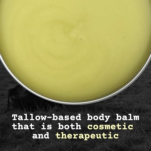 The Tallowed Truth F-Balm Tallow ? Grass-fed, Grass-finished Tallow ? 5 Ingredients Only ? Canadian-made All Purpose Tallow Balm ? Made in Canada ? Tallow for Face & Body (2 oz (2-Pack), Original)