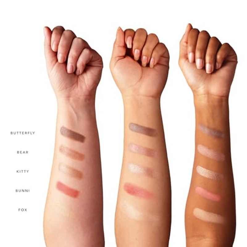 100% PURE Better Naked Makeup Palette All in One Compact 3 Eyeshadow, Blush, Face Highlighter, Fruit Pigmented Natural Nude Neutral Look for All Skin Types - Vegan (Soft Rose, Taupe, Beige Tones)