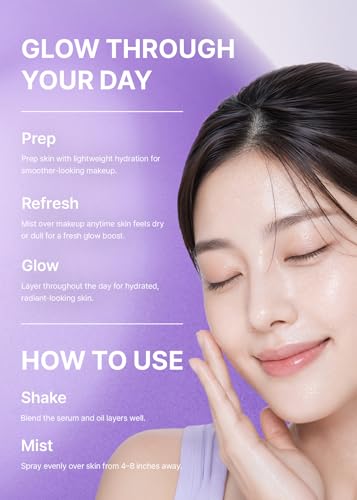 Collagen & PDRN Face Mist Serum - Hydrating Radiance Boost for All Skin Types