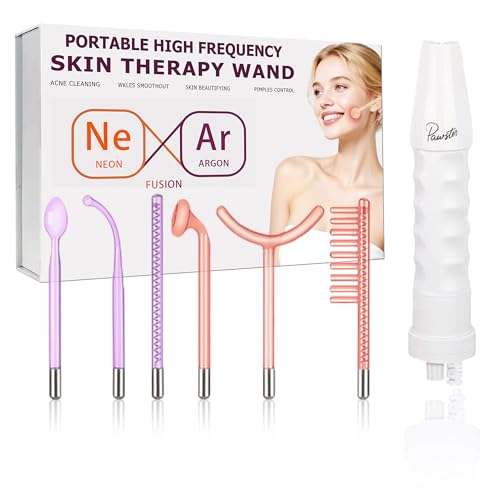 Portable Skin Therapy Wand with 6 Glass Tubes - Anti-Aging & Skin Tightening