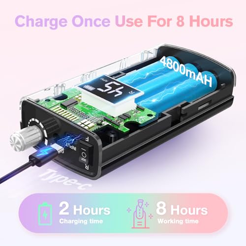 Cordless Nail Drill Kit with 11 Bits & 45000RPM for Manicure & Pedicure - Black