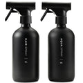 MaisoNovo Black Glass Hair Spray Bottle - 16.9 Oz, Pack of 2, Salon-Quality Styling