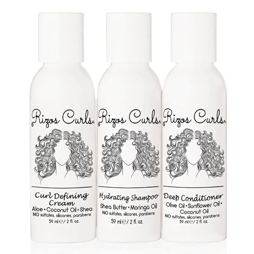 Travel Curl Kit - Hydrating Shampoo, Deep Conditioner & Curl Cream - 3 Pack 2oz - All Curl Patterns