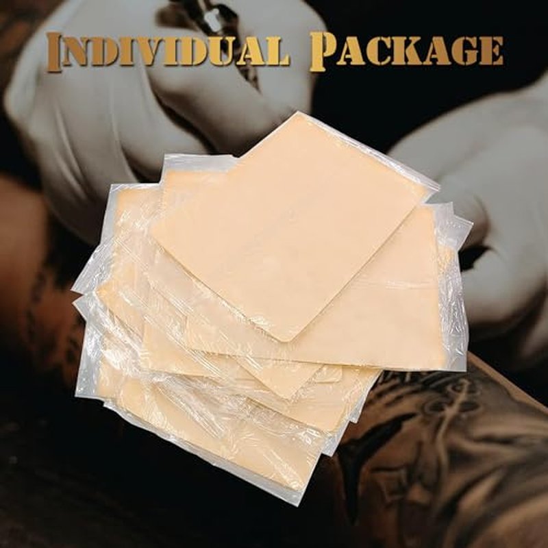 10Pcs Double Sides Thick Fake Skin Tattoo - 86 in Soft Practice Skin for Beginners and Experienced Tattoo Artists
