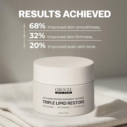 Triple Lipid Restore: Enriched with Lipids, Ceramides, Peptides, Hyaluronic Acid, and Fatty Acid for Firming, Anti-Aging and Plumping Face Moisturizer (53 ml /1.8 fl oz)