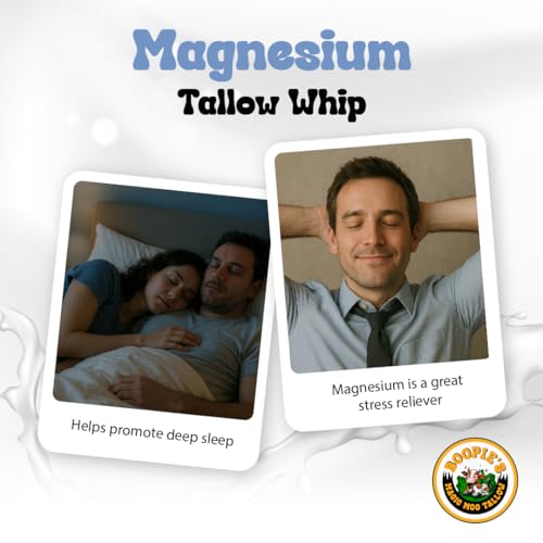 Magnesium Tallow Topical Skin Cream for Sore Muscles & Relaxation - 2 Fl Oz