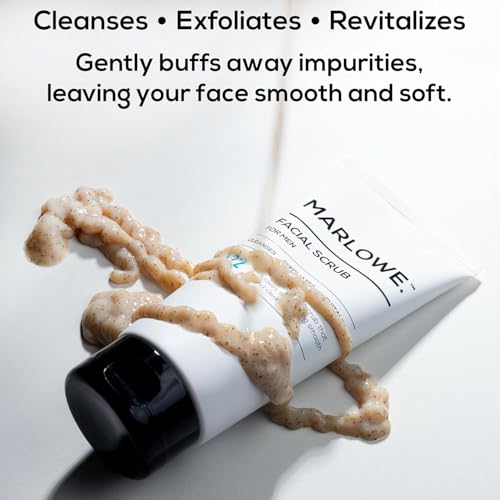 Men's Skin Care Duo - Facial Scrub & Moisturizer Set, Green Tea & Aloe