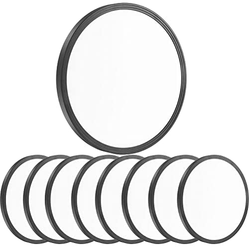 Black 8-Pack 12 Inch 3200LM Slim Flush Mount LED Ceiling Lights 6000K