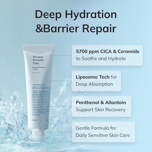 Keenoniks Hydrating & Barrier-Repair Cream 50ml - Sensitive & Dry Skin Moisturizer, CICA & Ceramide, Pack of 1