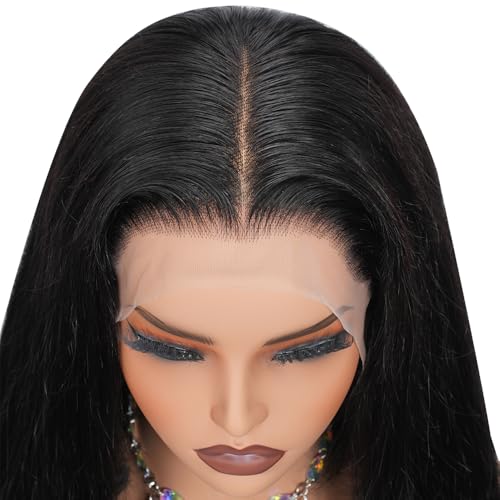 10 Inch Natural Color Velvet Grip Bob Wig - 12x5 HD Lace Human Hair, Pre Plucked & Cut