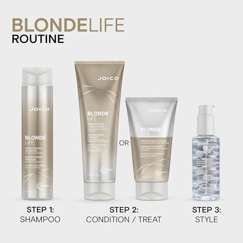 Joico Blonde Life Brightening Shampoo | For Blonde Hair | Add Softness & Smoothness | Sulfate Free | With Monoi & Tamanu Oil