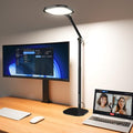 Tall LED Desk Lamp with 50 Light Modes - Eye-Care Edge-Lit Home Office Light - Black 1Pack
