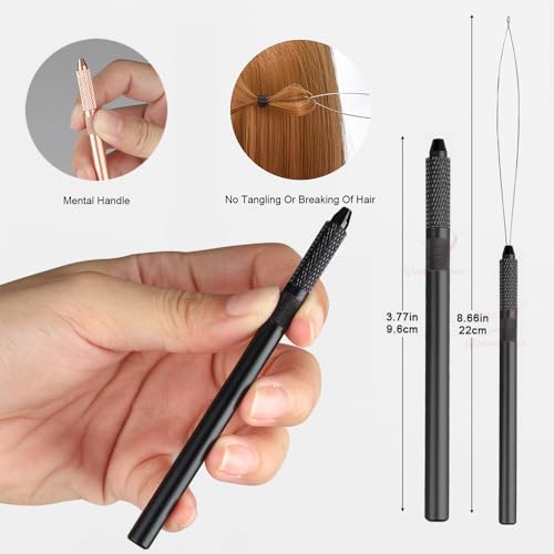 Microlink Hair Extension Pliers Kit with Brown Variation - Beading & Bead Closer Tools