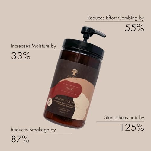 As I Am Coconut Cowash Cleansing Conditioner - 32 ounce - Gentle Daily Cleanser for Hair and Scalp - Adds and Preserves Moisture
