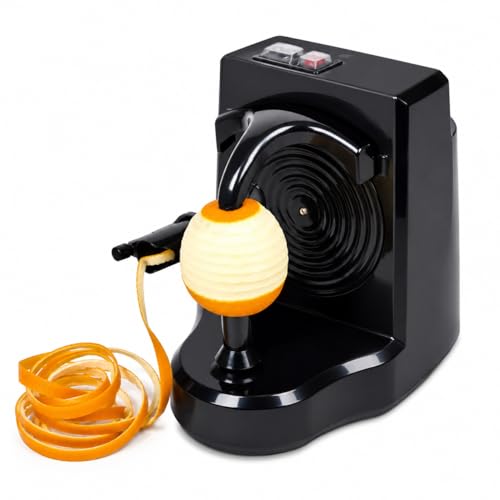 Robito Black Electric Citrus & Fruit Peeler - Automatic Countertop Kitchen Machine
