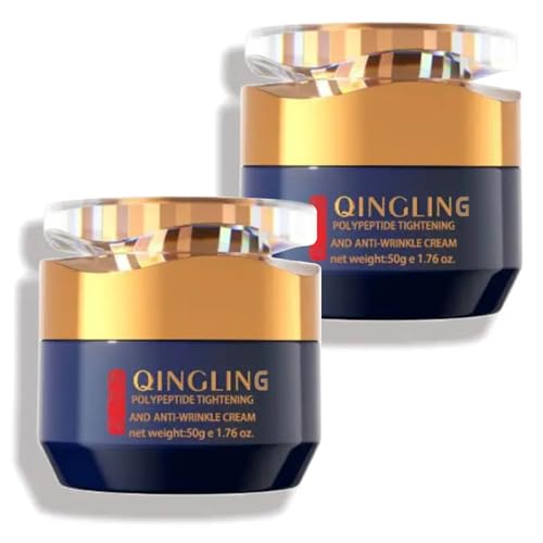 Qingling Face Cream 2 Pack - Wrinkle Removal, Tightening & Moisturizer for Face, Neck & Eye Area