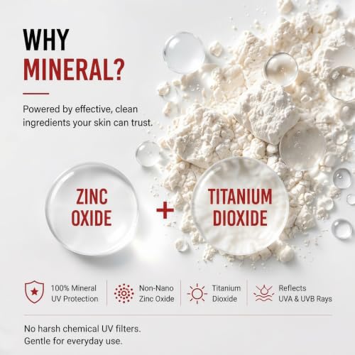 Mineral Sunscreen SPF 30 Face & Body Moisturizer - Reef Safe, Non-Chemical, Hydrating