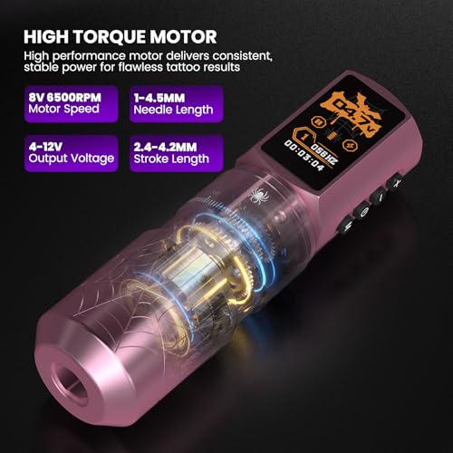 Wireless Tattoo Battery Pack 2x 2300mAh for Tattoo Machines