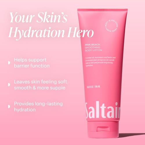 Saltair Pink Beach Body Care Bundle ? Body Wash (2x17oz) & Body Lotion (2x10oz) | Hydrating Cleanser and Moisturizing Cream for Women and Men