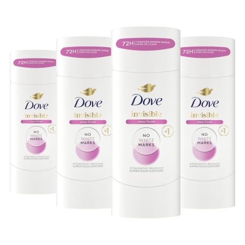 Dove Invisible Antiperspirant Deodorant Clear Finish 2.6 oz Pack of 4