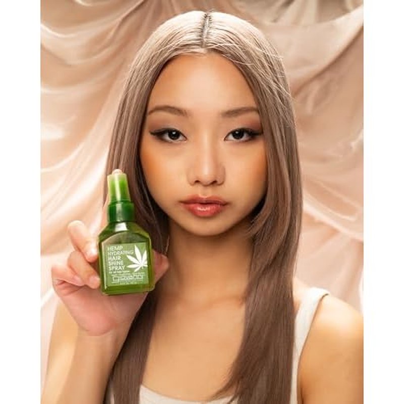 GIOVANNI Hemp Hydrating Hair Shine Spray - Contains Hemp Seed Oil, Aloe Vera, Frankincense, Helps Stimulate, Moisturize & Revitalize Damaged Hair, No Parabens, Sulfate Free - 4.3 Fl Oz