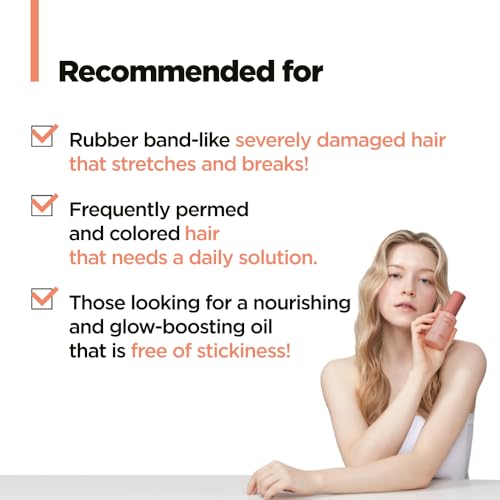 AMOS PROFESSIONAL Repair Cica Bonding Hair Oil with Cica Protein - Bonding Technology for Split Ends & Breakage - Bonding Oil - 3.3 fl oz