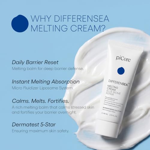 Niacinamide Ceramide Melting Cream for Dry Skin 2.70 Fl OZ - Hydrating Korean Skincare