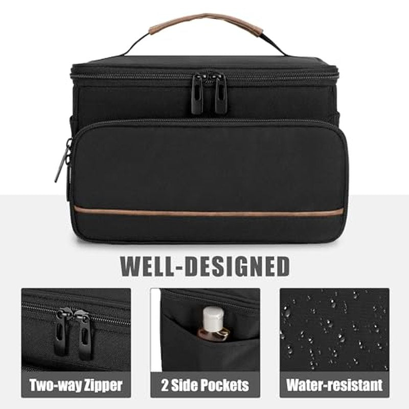 CURMIO Barber Bag for Hair Clippers, Men Trimmer Travel Case Compatible with Andis/Hatteker/Oster Hair Clipper and Hair Cutting Tools, Bag Only