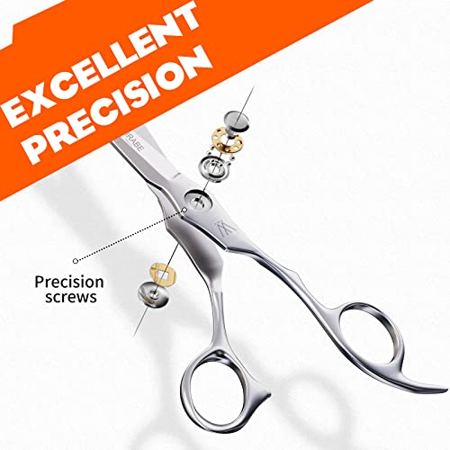 Sirabe 6.3-inch Professional Hair Cutting Scissors - Ultra Sharp Stainless Steel Barber Shears