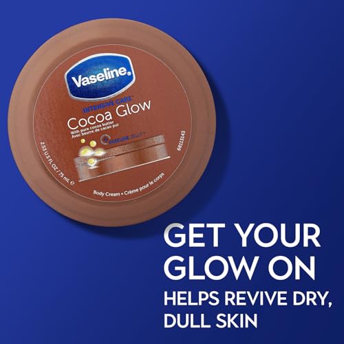 Vaseline Cocoa Glow Body Lotion 12-Pack 2.53 Fl Oz - Deep Moisturizing & Glowing Skin