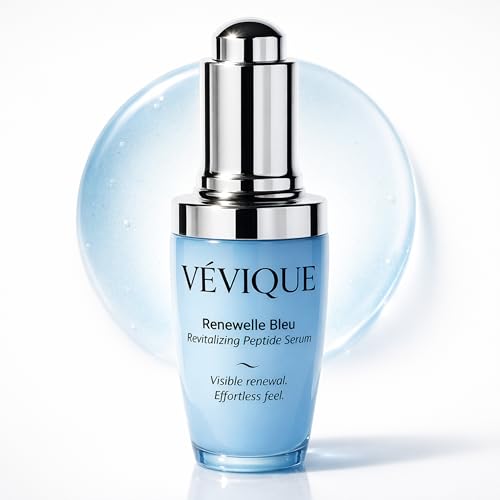 Renewelle Bleu Peptide Serum ? Anti-Aging Face Serum, Copper Peptides & Epidermal Growth Factor (EGF), Niacinamide, Ceramides, Bio Peptides, Smooth Fine Lines & Promotes Radiant Skin, 1 Fl Oz