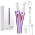 AHHFEI Rechargeable 5 in 1 Ear and Nose Hair Trimmer for Women, 2025 Professional Painless Eyebrow & Facial Hair Trimmer with Powerful Motor and Dual-Edge Blades Easy Cleansing
