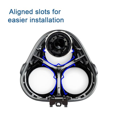 Tuokiy 6-Pack HQ8 Replacement Heads for Philips Norelco Aquatec Shavers Compatible Models AT750 PT735