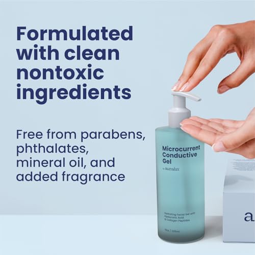 Berkland 10oz Conductive Gel for Microcurrent Devices - Pack of 2, Collagen & Hyaluronic Acid