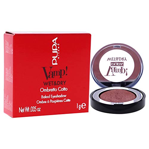 Pupa Milano Vamp! Wet And Dry Baked Eyeshadow - Lightweight And Ultra-Fine Texture - Enhances The Eyelids With A Radiant And Multi-Faceted Colour - Satin To Pearly Finish - 202 Barbie Girl - 0.035 Oz