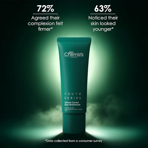 Skin Chemists Green Caviar ¡®Sea Grapes¡¯ Day Face Moisturizer | Anti Aging Day Face Cream with Vitamin C, Vitamin A and Bakuchiol for smooth younger looking skin - Made in the USA
