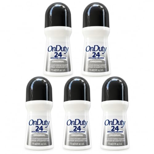 On Duty Original Roll-On Antiperspirant Deodorant Pack of 5 - 2.6 Fl Oz Each