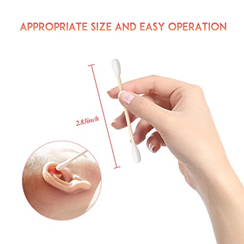 Cotton Swabs 2000ct (40 Pack) With Wooden Sticks, Double-Tipped Buds